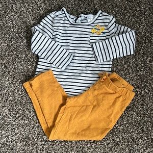 Carter’s 2T outfit with long sleeve shirt and pants